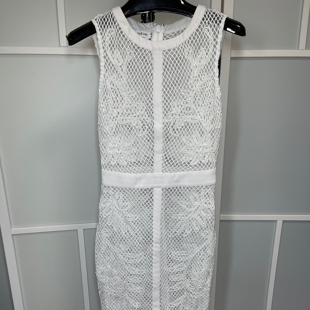 Bebe Lace Mesh Dress